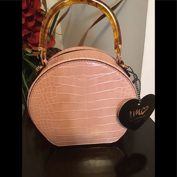 Imoshion Handbags - IMOSHION Croc Canteen Crossbody / Tortoise Handle